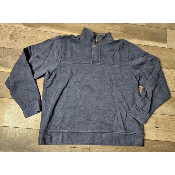 Orvis Signature Quarter-Zip Sweatshirt Dark Blue Size XL - Picture 2 of 10